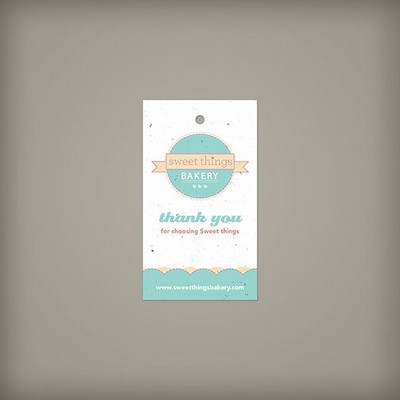 Single-Sided 2 x 3.5" Seed Paper Tags