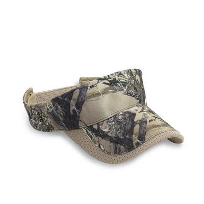 True Timber Camo Visor W/ Jersey Mesh Wave Sandwich & Closure