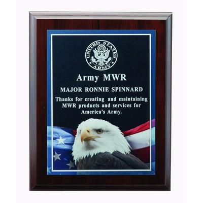 Eagle Photo Plaque w/Laser Engraving Plate (6"x 8")