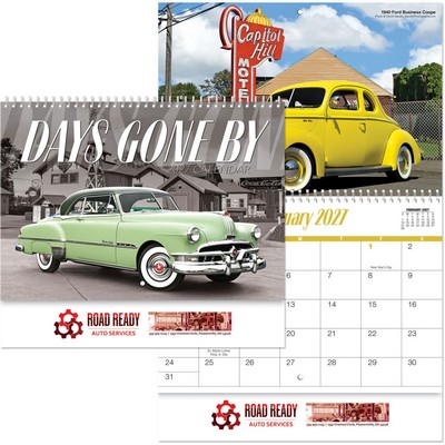 Full Color Days Gone By Spiral Wall Calendar