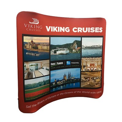 Slim Wave Frame Fabric Backdrop (94"x88"x14")