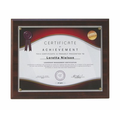Panel Certificate Holder (10-1/2"x13")