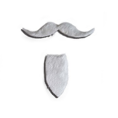 Microfiber Fake Halloween Mustache w/Goatee
