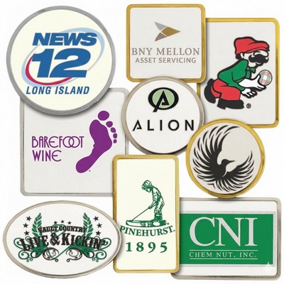 1" Printed Enamel Lapel Pin