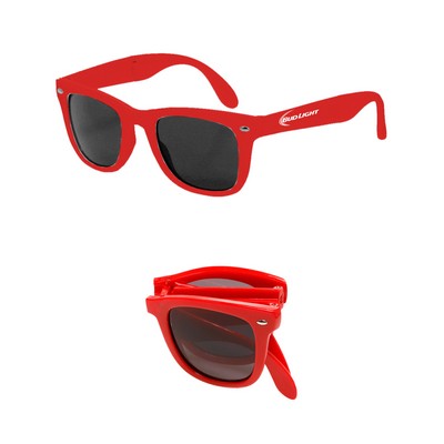 Union Printed - Foldable Sunglasses with 1-Color Logo