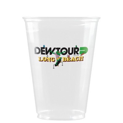 10 oz Soft Sided Clear Plastic Cup - Digital