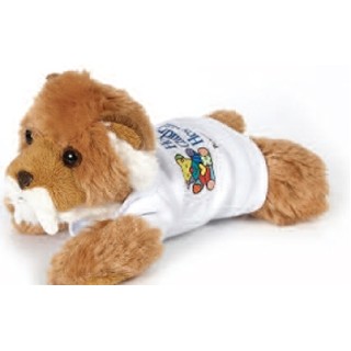 8" Saber Tooth Stuffed Animal