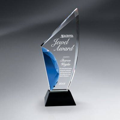 Large Vibrant Blue Gemstone Award