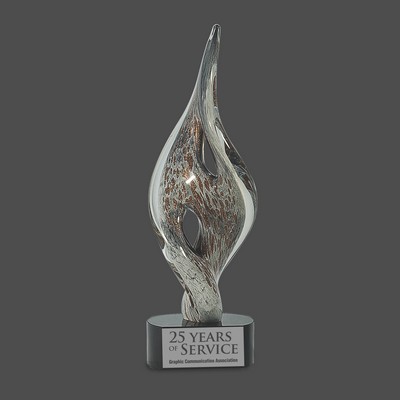 Spire Twist Art Glass Award (15")