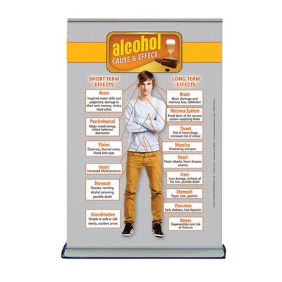 Alcohol Table Top Retractable Banner