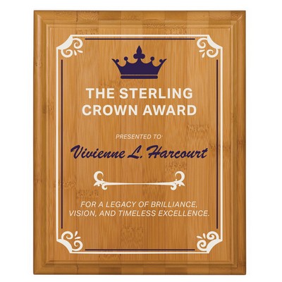 7" x 9" Bamboo Plaque