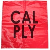 Red, 20" plastic, danger flag
