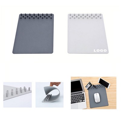Premium White & Gray Mouse Pad
