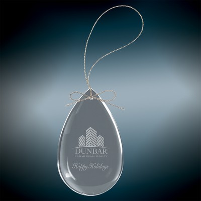 Crystal Teardrop Ornament