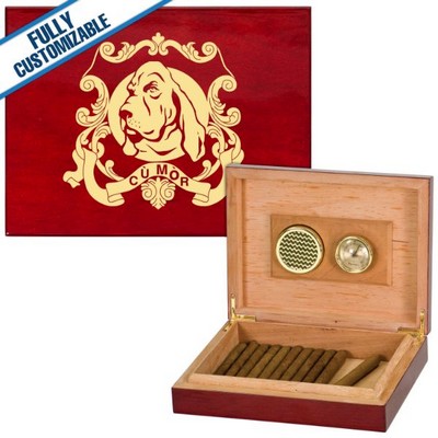 Cigar Humidor Rosewood Piano Finish