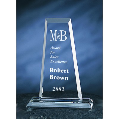 Master Award optical crystal award/trophy.11"H