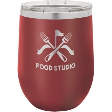 12 Oz. Polar Camel™ Maroon Red Stemless Tumbler