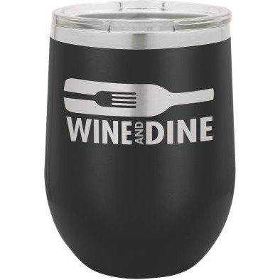 12 Oz. Polar Camel™ Black Stemless Tumbler