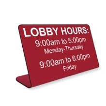 L Sign (Up to 25 Square Inch)