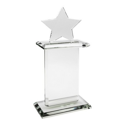 Star Topped Pedestal Award (10½"x5"x2½")