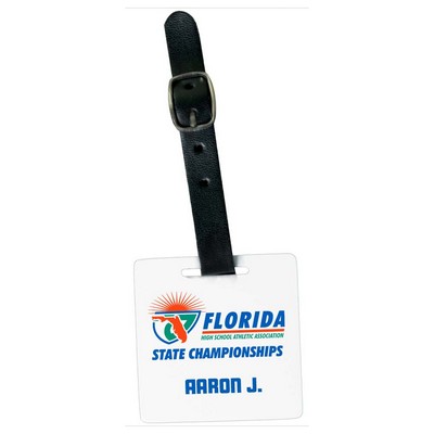 Square Metal Bag Tag