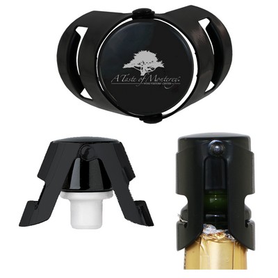 All Black Super-Seal™ Nickel Plated Champagne Stopper