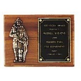 Wexford Series American Walnut Firematic Award Plaque (9"x 12")