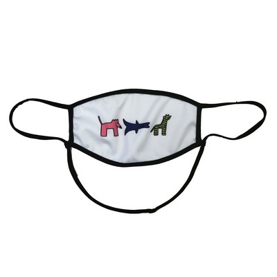 Dye Sublimated Face Mask with Landyard Loop