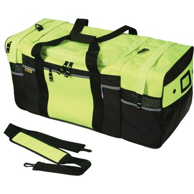 Turnout Gear Bag, Lime, 3-compartment