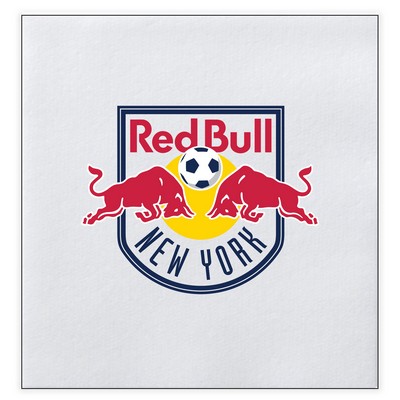 White Linen-Like Cocktail Beverage Napkins - Full Color Printing