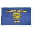 Oregon Indoor Parade Flag w/Pole Hem (5'x8')
