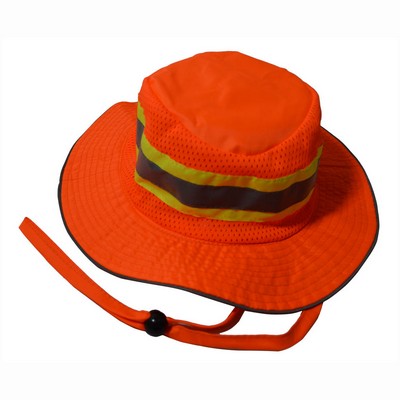 High Visibility Orange Full Brimmed Ranger Style Hats