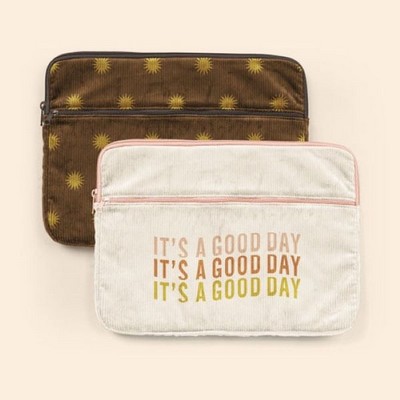 13" Zippered Pocket Laptop Sleeve (Corduroy)