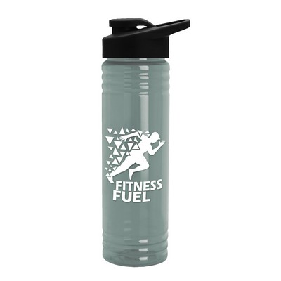 Garyline® Slim Fit RPET Bottle with Drink-Thru Lid - 24 oz.