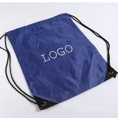 13 W x 17 H Polyester Drawstring Bags- ColorSplash