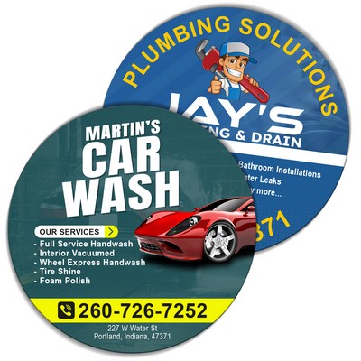 5.75" Circle Outdoor Magnets - 30 Mil