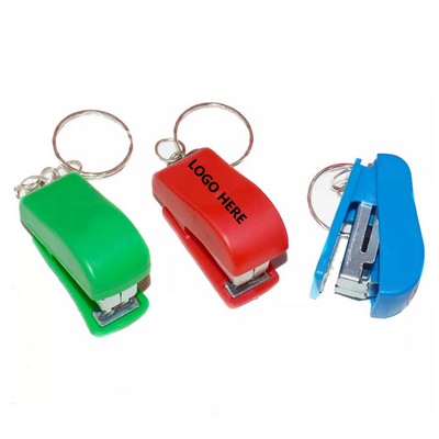 Mini Handheld Staplers w/Keychain