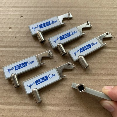 Radiator Valve Key with Bottle Opener