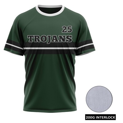 Men's and Kids' Sublimation Baseball Fanwear Jersey (Crew or