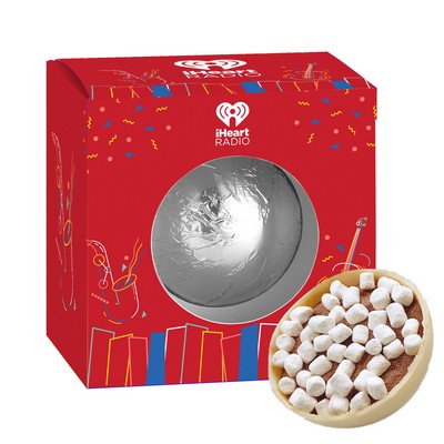 Mega Hot Chocolate Bomb in Window Box - White Chocolate with Foil