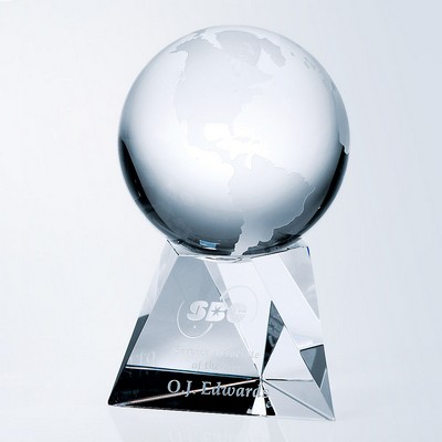 World Globe Award w/Triangle Base