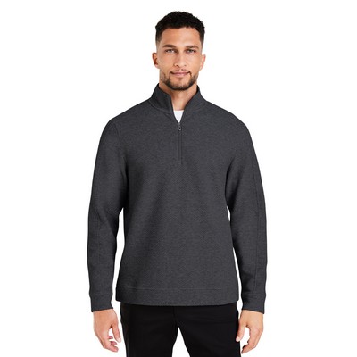 NORTH END® Men's Spirit Textured Quarter-Zip Pullover Sweatshirt