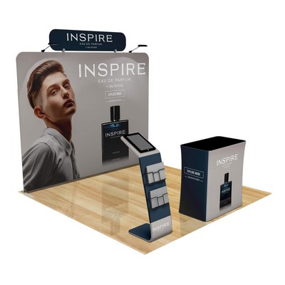10' Fastzip™ Media Stand Trade Show Booth