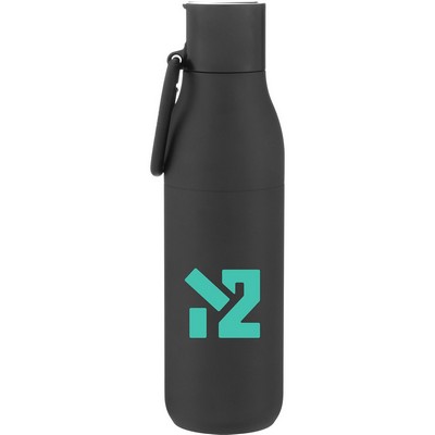 25 oz Larq Flip Top Water Bottle (Obsidian Black)