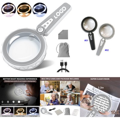 Magnifying Glass with Light-12 LED