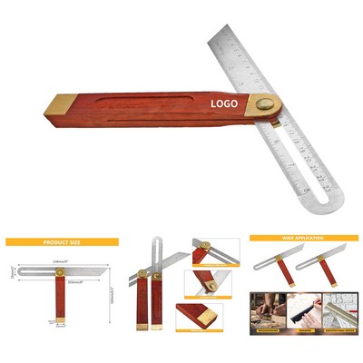 9" Multi Angle Sliding T-Bevel Angle Ruler Protractor