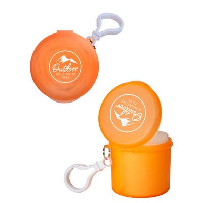 Poncho In Carabiner Case