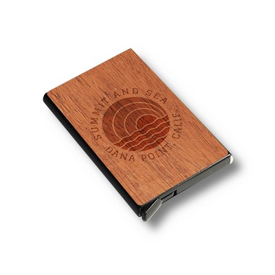 Slim Wooden RFID Blocking Speed Wallet (YACHATS)