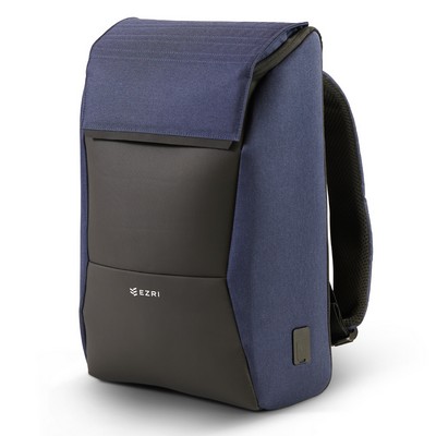 EZRI Travel Luxury Backpack Navy Blue