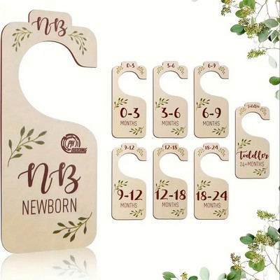 8pcs Organizer Hanger Clothing Dividers for Newborn Nursery Decor Infant To 0-24 Months